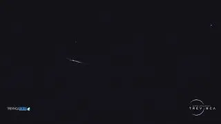 Estructura contenedora de Sat&eacute;lites Starlink desintegr&aacute;ndose sobre la Pen&iacute;nsula Ib&eacute;rica..
