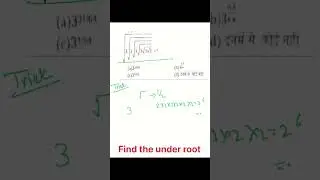 Find the under root.#tricks #viral #mathematics #competition #ssc #ssccgl