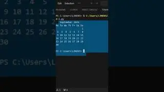 How to print calendar by python 