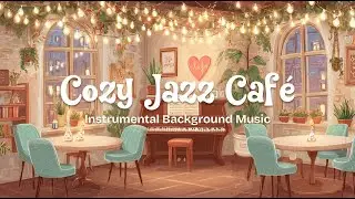 Cozy Jazz Cafe ☕ Instrumental Background Music for Working, Studying, and Relaxing