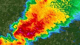 2025 Arkadelphia, Arkansas Supercell Radar Loop