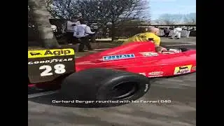 Gerhard Berger Pilotando A Ferrari Dele Em Goodwood