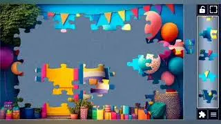 Festive Fun jigsaw puzzle 🎈// #partyvibe #colorfulcelebration #birthdayfun #art  @puzzlemaster1034 
