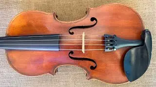 SOLD Old French Violin #1335. Circa 1880.  MONSTER Warm and RICH Gritty tone!