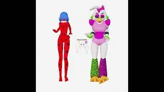 MMD FNAF SECURITY BREACH X Miraculous Party Hips