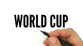 How to turn words WORLD CUP into cartoon / FIFA World Cup Qatar 2022