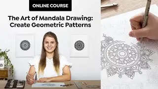 How to draw a Mandala - Course by mandala artist Lizzie Snow AKA fortyonehundred (OFFICIAL TRAILER)