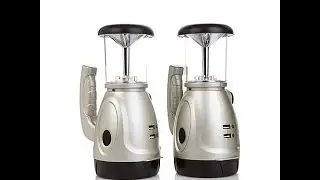 2pack of HandCrank Searchlight Lanterns with USB Chargers