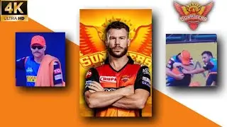 David Warner 4K HD ipl status | David Warner sad status as waterboy | SRH vs RR status | 4K status