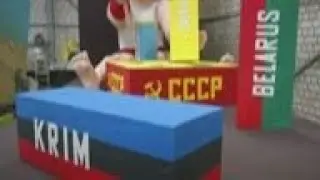 German carnival floats feature Putin caricatures