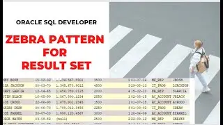 How to apply styles to result set in Oracle SQL Developer.
