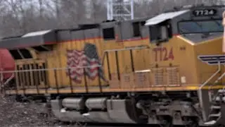 CN B730 South With Ex Crex & UP Locomotives