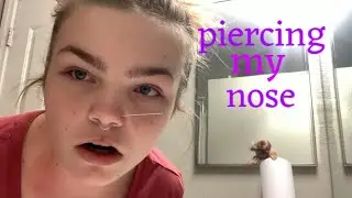 piercing my nose at home !