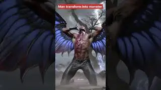 The Terrifying Transformation: Human to Monster Hybrid fusion.#ai #shorts