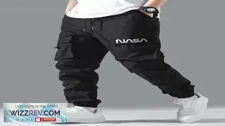 Manfinity Hypemode Men Letter Graphic Drawstring Cargo Loose Pants Long Plain Black Review
