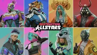 Destruction AllStars - All Characters, Skins, Vehicles, Emotes & Shouts!