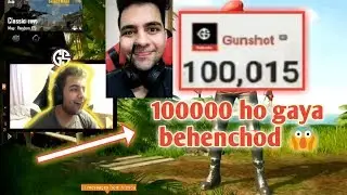 GUNSHOT HITS 100000 SUBSCRIBER MOMENT HARNIT KHATRI !!! LIVE