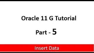 Oracle Database tutorials 5 : How To Insert Data Into Table using Sql