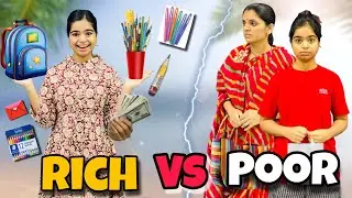 Rich Girl Vs Poor Girl School Student | Miral Stories In Hindi | Riddhi Thalassemia Major Girl 