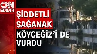K&ouml;yceğiz'de evler ve işyerleri sular altında kaldı!