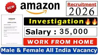 Amazon Work From Home Jobs 2026 | Online Jobs At Home | Work From Home Job | Remote Job