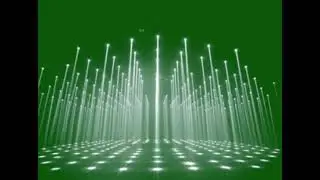 Stage Lights On Green Screen Background