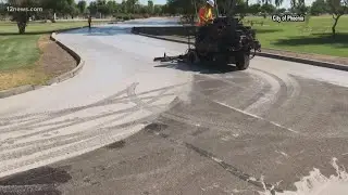 Phoenix using 'cool pavement' to try and lower temperatures