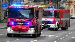 Scania CAS 20 + Renault CAS 20 + VEA HZS Praha HS-1
