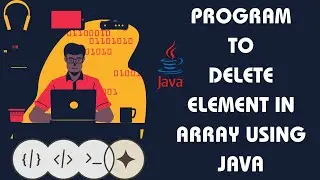 Program to delete element in array using Java | Java Data Structure | 2 #arraydeletion