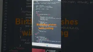 Birthday wishes with coding#coding #hacker #hack #viral #birthday #software