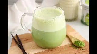 Vanilla Matcha Latte with Oat Milk
