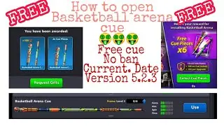 How to open basketball arena cue on 8 ball pool free cue level Max trick