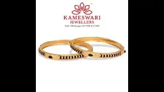 EPISODE=399 Simple Gold Black Beads Bangle Designs With Ideas