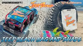 SPIDERWEBSHADE Jeep Beach shade and Beach Bag!