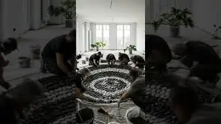Mind Blowing River Stone Epoxy Floor Illusion #diy #renovation #satisfying