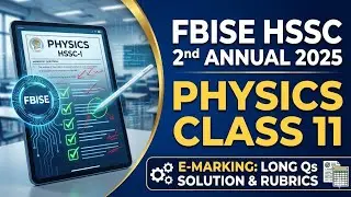 Class 11 physics problem solving | FBISE HSSC 2nd Annual paper checking | KVL Numerical #fbise