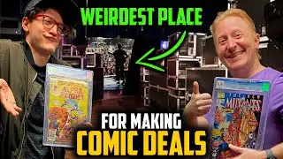 Comic Dealers Networking Backstage at a 