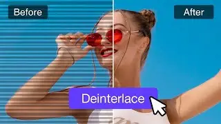 How to Deinterlace Video in 1 Minute & AI Upscale It