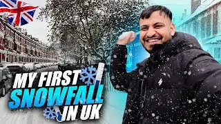 MY FIRST SNOWFALL IN Birmingham Uk 🇬🇧❄️☃️