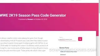 WWE 2K19 Season Pass Code Retrieve for ps4 xbox one pc