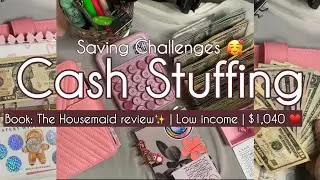Cash stuffing my First paycheck of December 💙 | $1,040