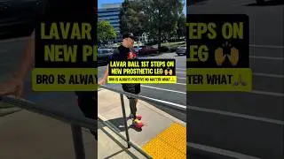 Lavar Ball tests out his NEW LEG👏