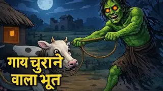 गाय चुराने वाला भूत | 2D Cartoon Horror Story | Hindi Ghost Story