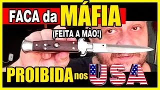 Faca ITALIANA da M&Aacute;FIA feita a m&atilde;o! Canivete 