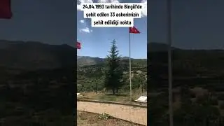 24 Mayıs 1993 tarihinde Bing&ouml;l'de şehit edilen 33 askerimizin anısına #şehit #şehitler&ouml;lmez