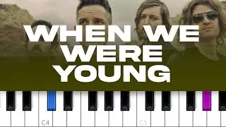 The Killers - When You Were Young (piano tutorial)