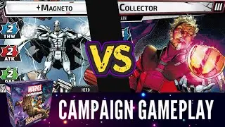 Expert Campaign MAGNETO vs COLLECTOR I [Galaxy&rsquo;s Most Wanted] Marvel Champions Playthrough