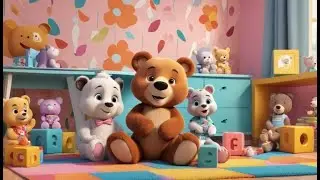 Bibi Bear Hugs Teddy | Sweet Hug Song for Kids | Gentle Bear Rhyme for Toddlers