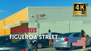 Figueroa Street Los Angeles California Scenic Drive 2023 [4K]