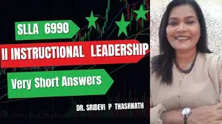 VERY SHORT ANSWERS FOR  INSTRUCTIONAL LEADERSHIP  EASY TO REMEMBER